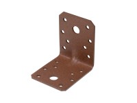 Schwerlast-Winkelverbinder / Sicke Rostbraun 70 x 70 x 55 mm