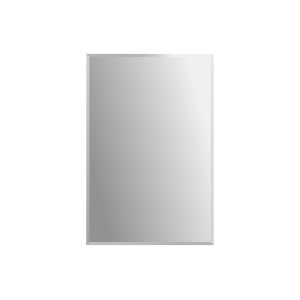 Specchio rettangolare con cristalli sfaccettati Gennil, 40x60 cm, per bagno o WC.