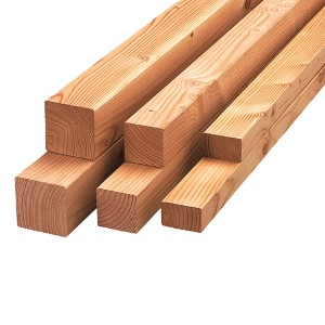 Legname da costruzione in douglasia, 3,5x7x200 cm, legno massello rossastro per progetti di costruzione versatili.
