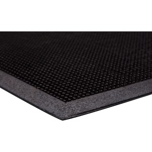 Tapis en caoutchouc gris OBI 40x60 cm à picots, idéal pour les entrées.