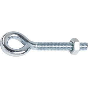 Golfare LUX M8 x 50 mm zincato con dado, 2 pezzi, per fissaggio in legno e muratura.