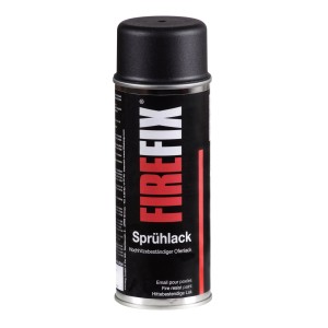 Firefix Peinture Noire pour Poêle, spray résistant à la chaleur pour cheminées et poêles.