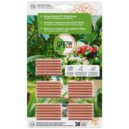 GROW by OBI Bastoncini fertilizzanti per piante da fiore 30 pz.