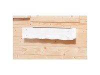 Fensterblumenkasten mit Einsatz Weiss 60 cm