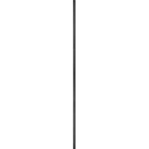 Tubo nero, Ø 2,7 cm, lunghezza 200 cm, per costruzione mobili e decorazioni in stile industriale.