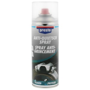 Presto Anti-Squeak spray 400ml pour réparation de freins et protection anticorrosion.