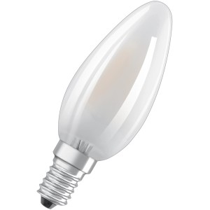 Osram LED-Lampe in Kerzenform, E14, warmweiß, 60W, dimmbar.