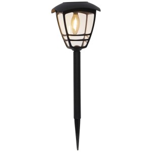 Lampada da giardino solare nera Star Trading Felix, 0.3W, per vialetti e aree esterne.