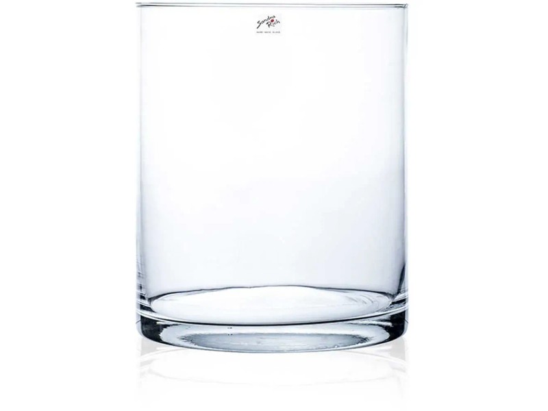 Vase Conique En Verre Transparent 20cm - Design Basique Et Polyvalent