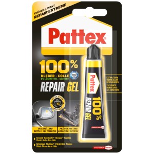 Pattex 100% Repair Gel 20g Tube, flexibler Kleber für Reparaturen im Innen- und Außenbereich.