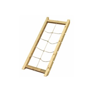 Netzrampe für Karibu Stelzenhaus Benjamin, Holz natur, Teil des Spielturms.