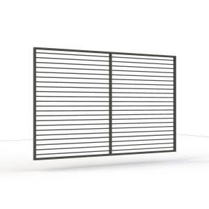 Paravent Siena Garden pour Schattenmanufaktur, 300x210cm, aluminium anthracite.