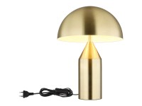 Globo Tischleuchte Atoma Metall Messingfarben matt ø 28 cm / Höhe 39 cm