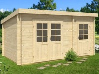 Alpholz Gartenhaus Maria-40 Natur 450 cm x 250 cm