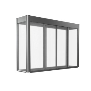 Serre Biohort Florentina pour potager surélevé, gris quartz métallisé, 2x0,5 m.