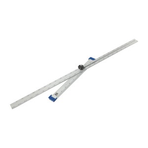 LUX Bauwinkel T-Form Comfort, verstellbarer Winkelmesser aus Aluminium, 120cm Länge.