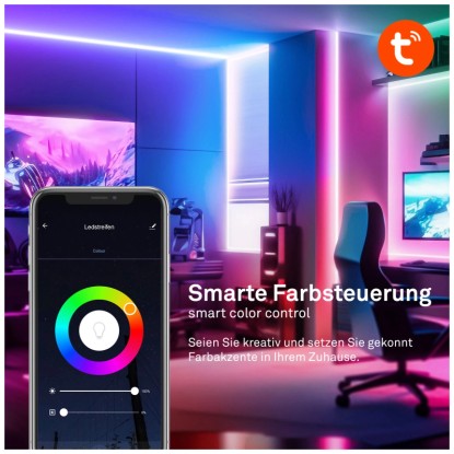 Briloner Set démarrage Smart RGB/W Pimp Your Strip 140 LED / longueur 2 m