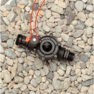 Électrovanne d'arrosage Gardena 24V pour systèmes d'arrosage automatique du jardin.