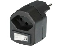 Derivatore maschio tipo 13 con interruttore Nero