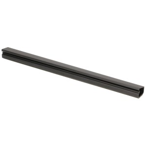Goulotte de câble noire, 16x10 mm, longueur 2 m. Gestion pratique des câbles.