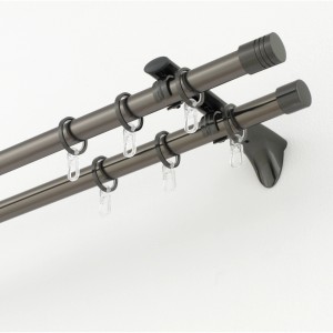 10er-Pack Gardinia Gardinenringe Chicago, Titan, für 20 mm Stangen. Zubehör für Stilgarnituren.