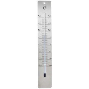 Termometro da esterno Möller Therm in acciaio inox per misurare la temperatura.