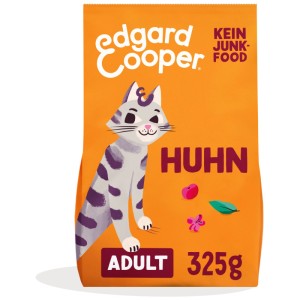 Edgard & Cooper Crocchette per gatti adulti con pollo, confezione da 325g.