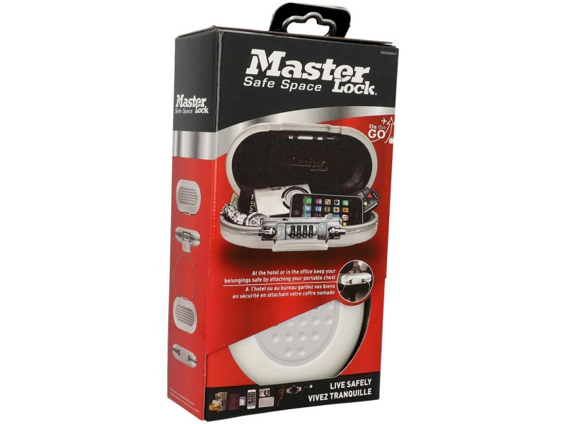 Master Lock Cassetta di sicurezza Mini Safe Bianco portatile