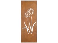 Nouvel Paravent Allium steckbar Metall Rostfarben (HxBxT) 200 x 60 x 2 cm