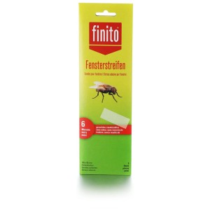 Finito strisce adesive per finestre, confezione da 5, per il controllo delle mosche senza insetticidi.