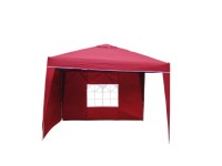 Alu-Faltpavillon Pop-Up Burgundrot (HxBxT) 260 x 300 x 300 cm