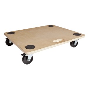 Planche de transport rectangulaire TE-200 B avec 4 roues et poignée pour charges jusqu'à 200 kg.