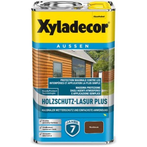 Xyladecor Impregnante per legno Plus Noce, latta da 2,5 l. Impregnante per esterni.