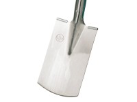 LUX-TOOLS Gärtnerspaten Comfort mit Trittschutz eingestielt 85 cm