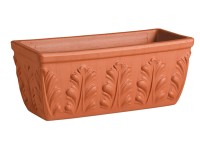 Deroma Pflanzkasten Roma Terracotta Rot (HxBxT) 14,3 x 33 x 17 cm