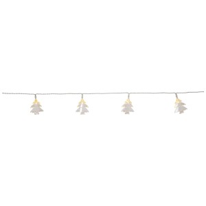 Guirlande lumineuse LED Star Trading Izy avec 10 LED blanc chaud en forme de sapin, à piles pour l'intérieur.