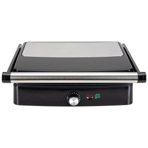 Nouvel Easy grill da tavolo e a contatto in acciaio inox, con controllo temperatura e spie.