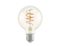 Eglo LED Lampe E27 forme sphérique vintage Ambre 4 W / 260 lm