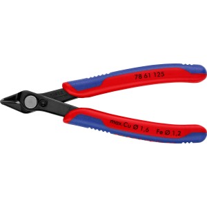 Knipex Electronic Super Knips, pinza da 125 mm con manici multicomponente, brunita.