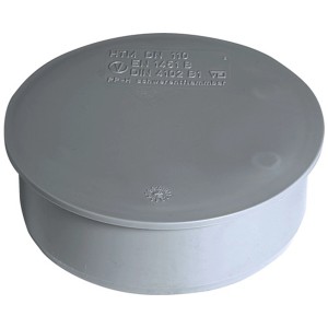 Tappo a manicotto grigio Marley HTM DN 110 per tubi HT.