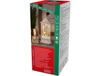 Konstsmide LED-Wasserlaterne Weihnachtsmann mit Hund Warmweiss 1 LED