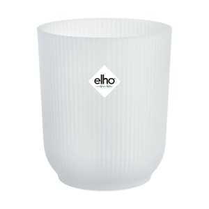 Pot à orchidée transparent Elho Vibes Fold, Ø 9,2 cm, design côtelé pour une présentation élégante.