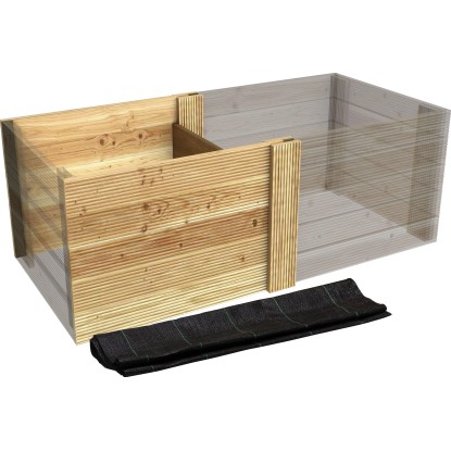 Anbauelement Hochbeet Douglasie (HxBxT) 72,5 x 94 x 100 cm