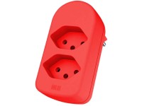 Max Hauri Abzweigstecker drehbar Rot 2 x T13