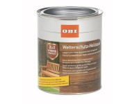 OBI Wetterschutz-Holzlasur 2in1 Nussbaum 750 ml