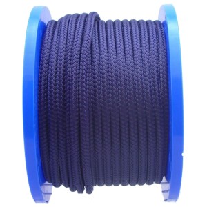 Corda scotta blu navy (Ø 8 mm) al metro su bobina blu.