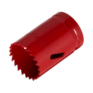 Seghe a tazza LUX rosse, diametro 35 mm, per forare legno e cartongesso con trapani.