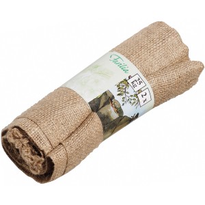 Sac de jute OBI roulé, 2 pièces, 25 kg, en matériau naturel pour jardin et transport.