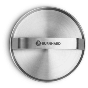Pressa per hamburger Burnhard in acciaio inox, Ø 14 cm, utensile per griglia per hamburger perfetti.