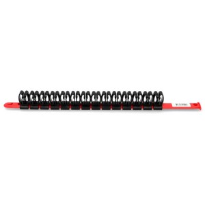 Portautensili 43 cm, rosso/nero, per sistemi a pannello forato per riporre gli utensili.